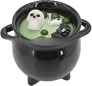 WJnflQN Goth Candles | Decorative Black Pot Candle,Lightweight Oil Diffuser Bubble Pot Aromatherapy for Home Kitchen Indoor Table Outdoor Decor