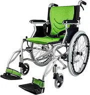 Lightweight Self Propel Wheelchair with Handbrakes and Footrests Portable and Folding Transport Wheelchair for The Elderly Load 220lb