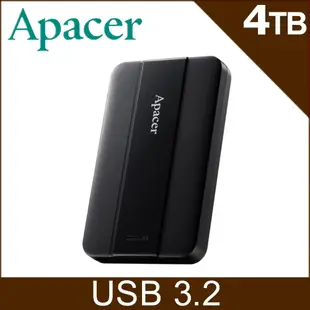 Apacer宇瞻 AC237 4TB 2.5吋行動硬碟-黑