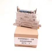 Omron FGRMS51-24 Safety Relay & Socket 500mW, 24VDC, 6A, 10ms, DIN Rail