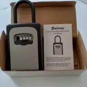Key Lock Box Combination Lockbox with Code for House Key Storage Combo Door L...