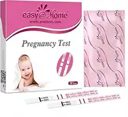 Pregnancy Detection Test Strips Kit: Easy@Home 20 HCG Tests 10miu/ml Powered by Accurate Fertility Tracker iOS and Android Premom App