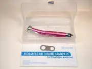 Dental High Speed Handpiece M4 Standard | Push Button | Pink | Autoclavable