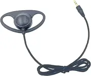 simhoa Ear Hook Headset 3.5mm Headphone for Microphone Headset, 3.5mm Mono Straight Head