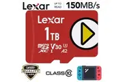 Micro SD Card Nintendo Lexar PLAY microSDXC UHS-I Class 10 U1 V30 A2 1TB 150MB/s