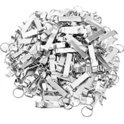 150 Pieces Metal Bottle Opener Split Key Ring Chain Keychain Bulk Aluminum