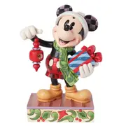 Disney Traditions Santa Mickey Mouse With Christmas Present Limited Edition