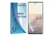 [Set of 3] Google Pixel 6 Pro (6.7") Premium Clear Edge-to-Edge Full Coverage Hydrogel Screen Protector Film by MEZON (Pixel 6 Pro, Hydrogel)