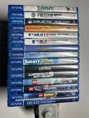 PlayStation PS Vita OLED Console+15 New SEALED Games+4 Memory Cards Pls READ