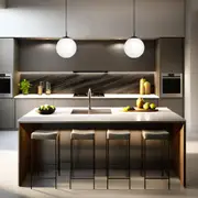 Rondo Pendant Light (250mm) in Black or Brass Matt (Medium)