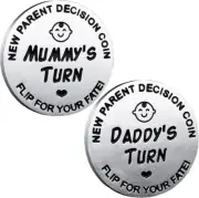 New Parents Decision Coin New Mom Dad New Parents New Baby Birthday Present Deci