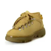 Burberry Women's "Trek Boot" Taupe Leather Hiking Boots Shoes US 6 EUR 36