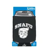 Snafu Face - Funny Novelty Stubby Holder With Base