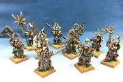 25mm Warhammer WGS painted Warriors of Chaos Chosen Command 10x WC006