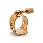 Ever-Ton LIGATURE for Full Pop Metal Gold alto sax mouthpiece with cap