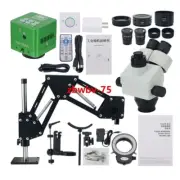 NEW 4K Camera 7X-90X Trinocular Stereo Microscope Magnifier Stand for Jewelry @