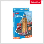 21pc CubicFun Big Ben 3D Puzzle Kids/Children Interactive Building Play Toy 5y+