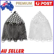 Replacement Collapsible Fishing Nets Rubber Mesh Fish Catch Trap Landing Dip Net