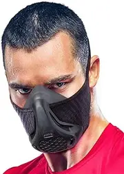 Workout Mask - High Altitude Elevation Simulation - for Gym, Cardio, Fitness, Running, Endurance and HIIT Training [16 Breathing Levels]