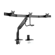 Brateck Triple Monitors Gas Spring Aluminum Monitor Arm Desk Mount Stand VESA
