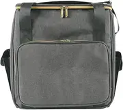 Record Album Holder | Travel Organizer Bag for CDs - Multifunctional Albums Storage Box with Lids and Handle, Holds Up to 45 Records