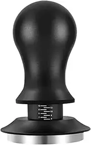 53.3mm Calibrated Espresso Tamper,TuoYi Pavant Coffee Tamper with Spring Loaded, Stainless Steel Flat Base, Home Coffe Espresso Hand Tamper Fits Breville Series 54mm Portafilter Basket