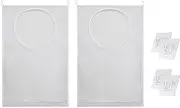 SOVYOULIVE 2 Pack Over The Door Laundry Bags – 70x50cm Space Saving Hanging Hamper with Hooks, Foldable Oxford Fabric Dirty Clothes Organizer for Bathroom, Dorm & Closet