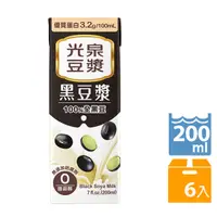 在飛比找PChome24h購物優惠-《光泉》黑豆漿 200ml(6入/組)