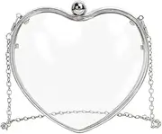 [Generic] Acrylic Heart Clutch Bag bag, mini heart-shaped hand-held bag, transparent bag
