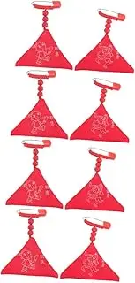 [LIFKOME] 8 Pcs Triangle Omamori Charm Necklace Chinese Fortune Bags Blessing Bag Safety Pin Amulet Bags Dog Ornaments Lucky Amulet Knot Ornaments for Amulet Metal
