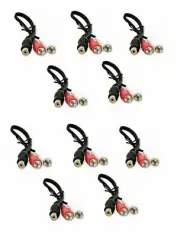 Qty: 10 IMC Audio RCA Cable Y Adapter Splitter 1 Female to 2 Male Plug 10 Pcs