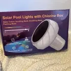 ☀️ Solar Pool Light with Chlorine box And Remote. 4 Color Modes. NIB
