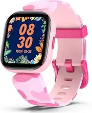 ZONEY Kids Smart Watch for Boys Girls,Kids Fitness Activity Tracker Watch for Android iPhone,Waterproof DIY Watch Face Pedometer with 19 Sport Modes, for Boys Girls Teens 6+ (Pink)