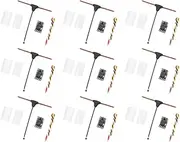 Peakloong 9PCS ELRS Receiver 2.4GHz NANO ExpressLRS Receiver CRSF with T-Type Antenna for RC FPV Traversing Drones Parts