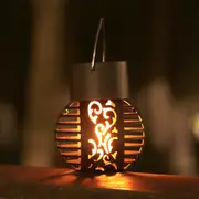 Solar Flickering Flame Lantern Lamp Outdoor Hanging LED Lamp Decorative Light