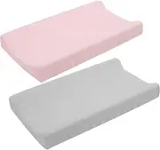 VICASKY Changing Pad Covers Set of 2 Washable Removable Reusable Pad Sheets for Baby Changing
