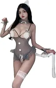 [generic] Babydoll Mesh Doctor Girl Set Leotard Dress Pilot Bodysuit Teacher Flirty Sleepwear aprons Women Cosplay