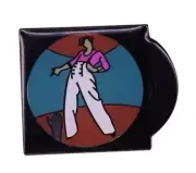 HARRY STYLES WITH RECORD COVER ENAMEL PIN - FREE AU POST - AU STOCK
