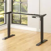 Advwin Standing Desk Frame Electric Height Adjustable Sit Stand Desk Base Computer Workstation No Desktop Black