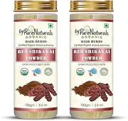 byPureNaturals 100% Natural Herbal Organic Red Shikakai Powder| Acacia Concinna| Healthy| Long & Strong| Shine Hair Care-100gm (Pack Of 2)
