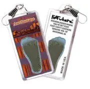 Anchorage FootWhere® Souvenir Zipper-Pull. Made in USA