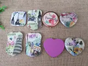 10Pcs Double Sided Make-up Pocket Mirror Assorted