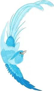 Tofficu Sewing Patch Embroidery Stickers for Clothing DIY Ethnic Style Bird Applique Hot Melt Stickers for Patching Decoration Comfortable Craft Accessories
