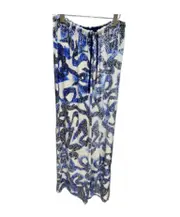 drawstring sequined casual pants FR38,FR40 Blue