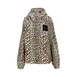[GANNI] GANNI Leopard-print nylon hooded blouson jacket Woman S-M S-M Multicolor