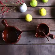Warm pot small direct fire pottery pot earthenware pot for one pers From Japan
