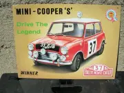 BMC Mini Cooper 'S' #37 1964 Monte-Carlo Embossed Metal Sign 16x12 New