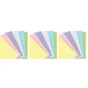3x 60pc Filofax Paper Refill Organiser Sheet Planner Insert/Filler Pastel Square