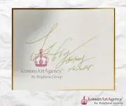 Kim Jae Joong 2016 Shikishi Type Board Autograph 212x182mm