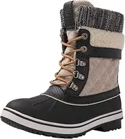 Globalwin Women's Waterproof Winter Snow Boots